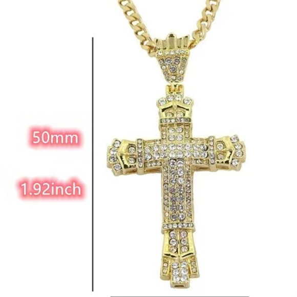 Golden Cross Necklace - Picture 7 of 7